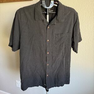 Tommy Bahama 100% Silk Short Sleeve Dress Shirt Vacation Beachy Resort XL